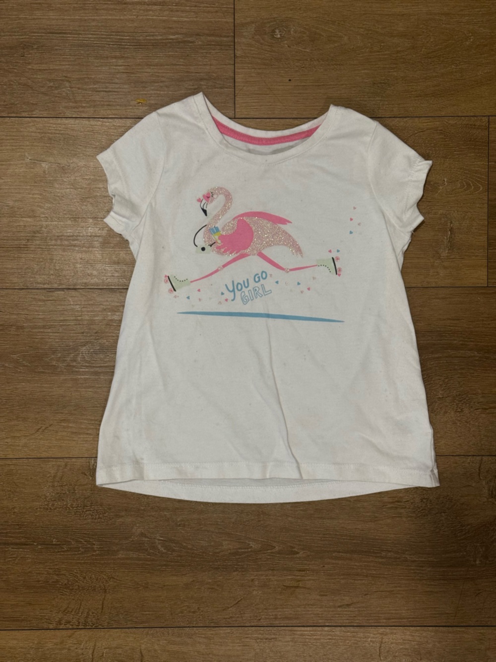 ⭐ 5/$20⭐️ Crown & Ivy 4 Flamingo Skater Play Tee